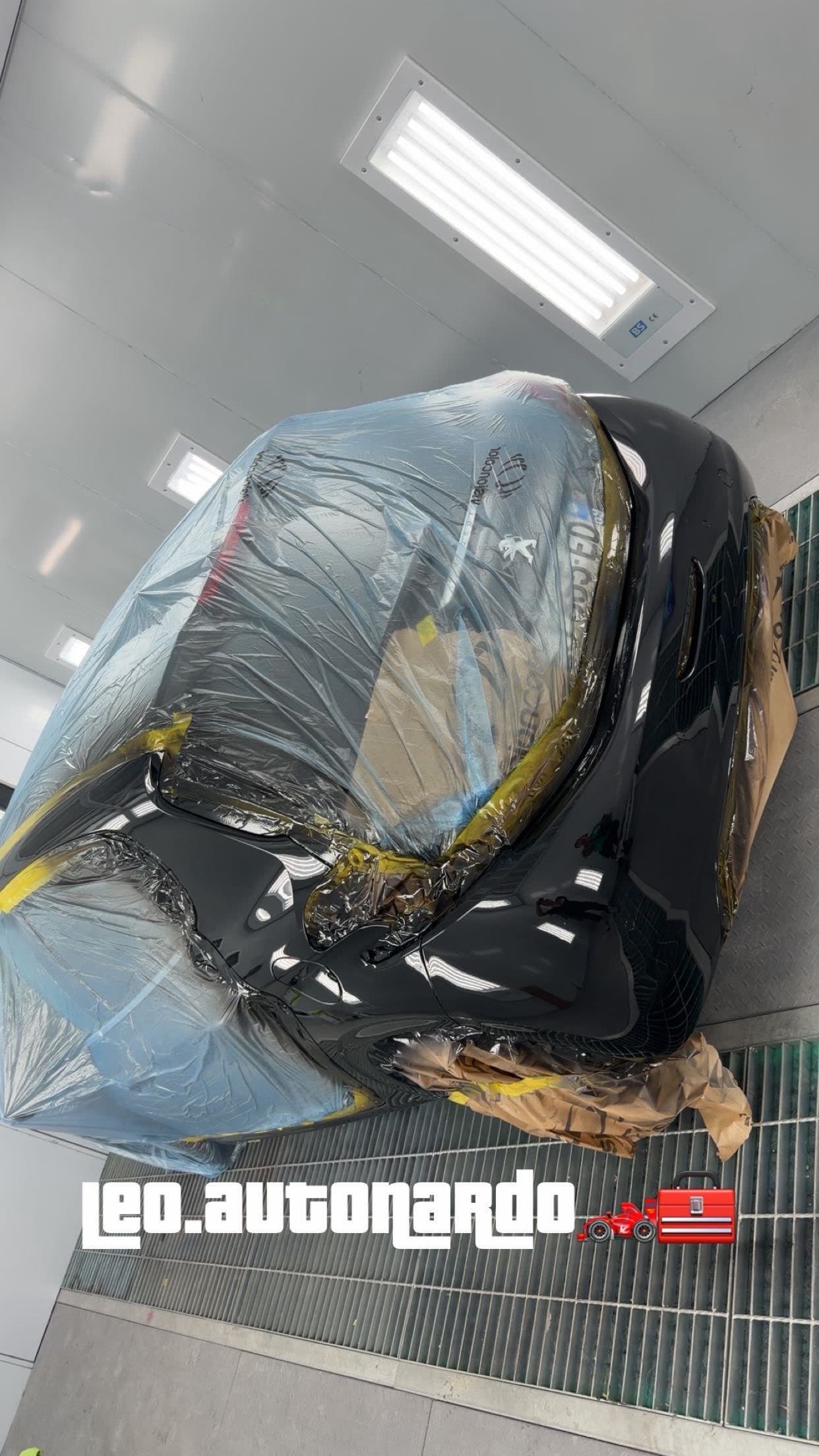 Mise en peinture d’une face arrière, intervention AutoNardo